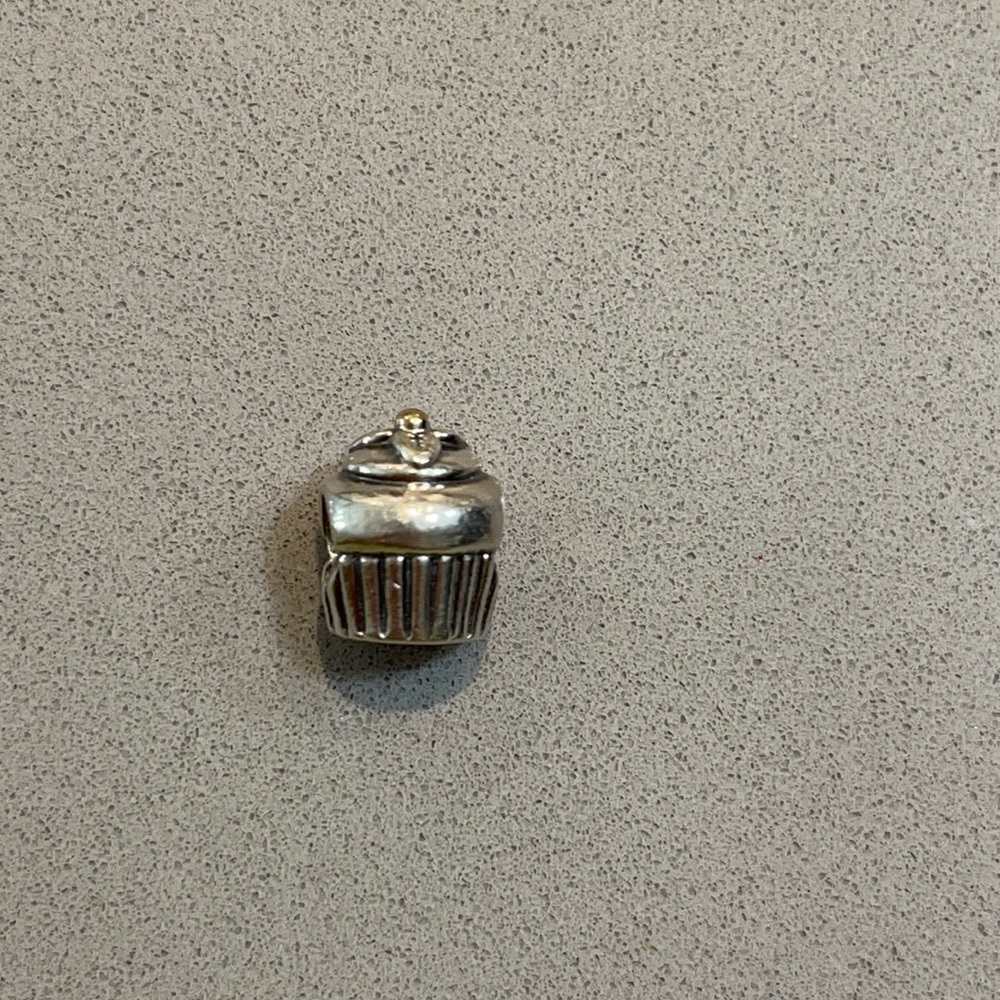 Pandora two tone birthday cupcake charm